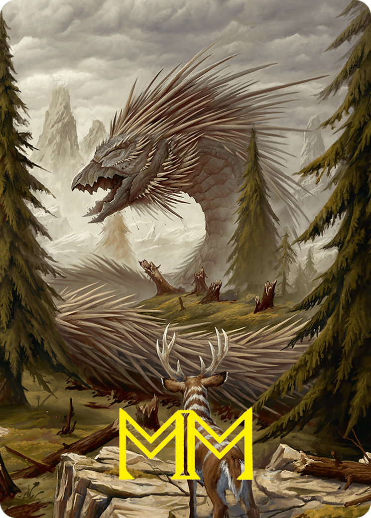 Quilled Greatwurm // Quilled Greatwurm (AFDN-044) - Foundations Art Series (Borderless)-3