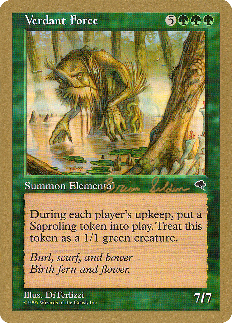 Verdant Force - 1998 Brian Selden (TMP) (WCD-) - World Championship Decks 1998-1