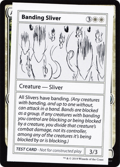 Banding Sliver (2021 Edition) [Mystery Booster Playtest Cards]-1