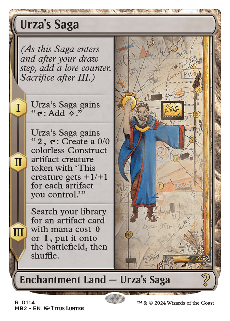 Urza's Saga (White Border) (MB2-114) - Mystery Booster 2-1