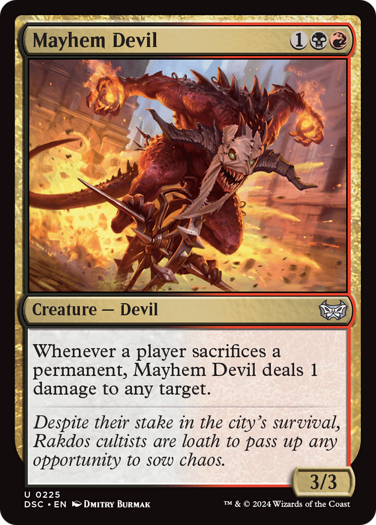 Mayhem Devil [Duskmourn: House of Horror Commander]-1