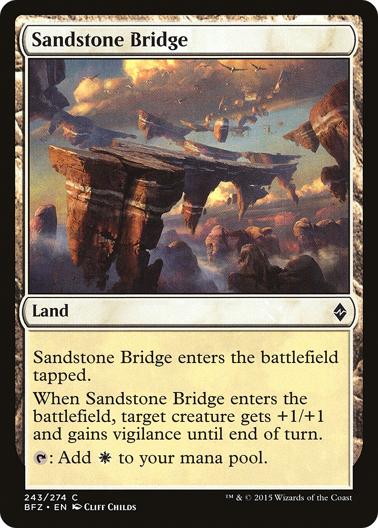 Sandstone Bridge [Battle for Zendikar]-1
