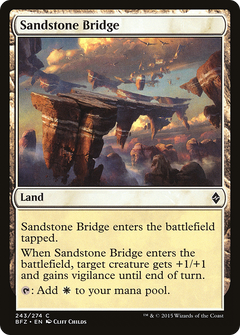 Sandstone Bridge [Battle for Zendikar]-1