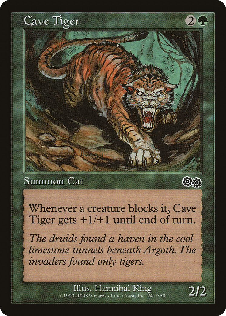 Cave Tiger [Urza's Saga]-1