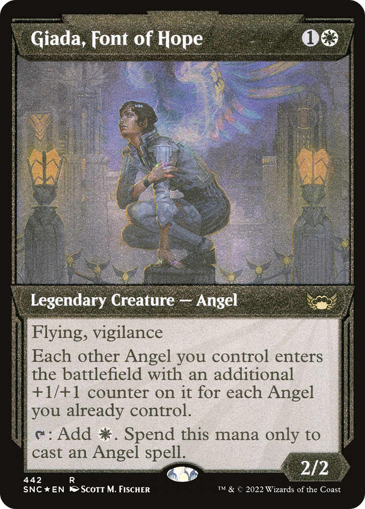Giada, Font of Hope (Showcase Art Deco Foil Etched) [Streets of New Capenna]-1