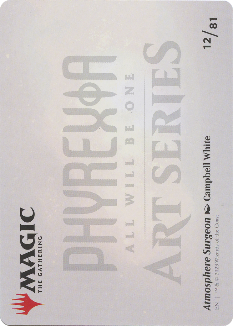 Atmosphere Surgeon // Atmosphere Surgeon (AONE-012) - Phyrexia: All Will Be One Art Series (Borderless) Foil-2