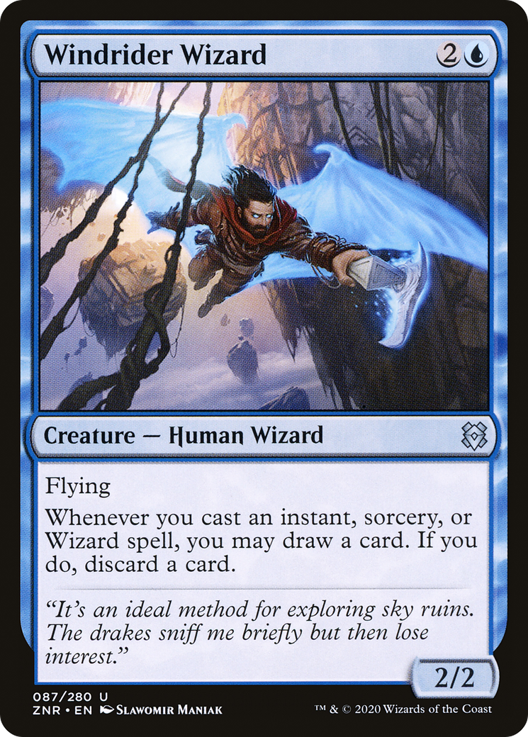 Windrider Wizard (ZNR-087) - Zendikar Rising-1