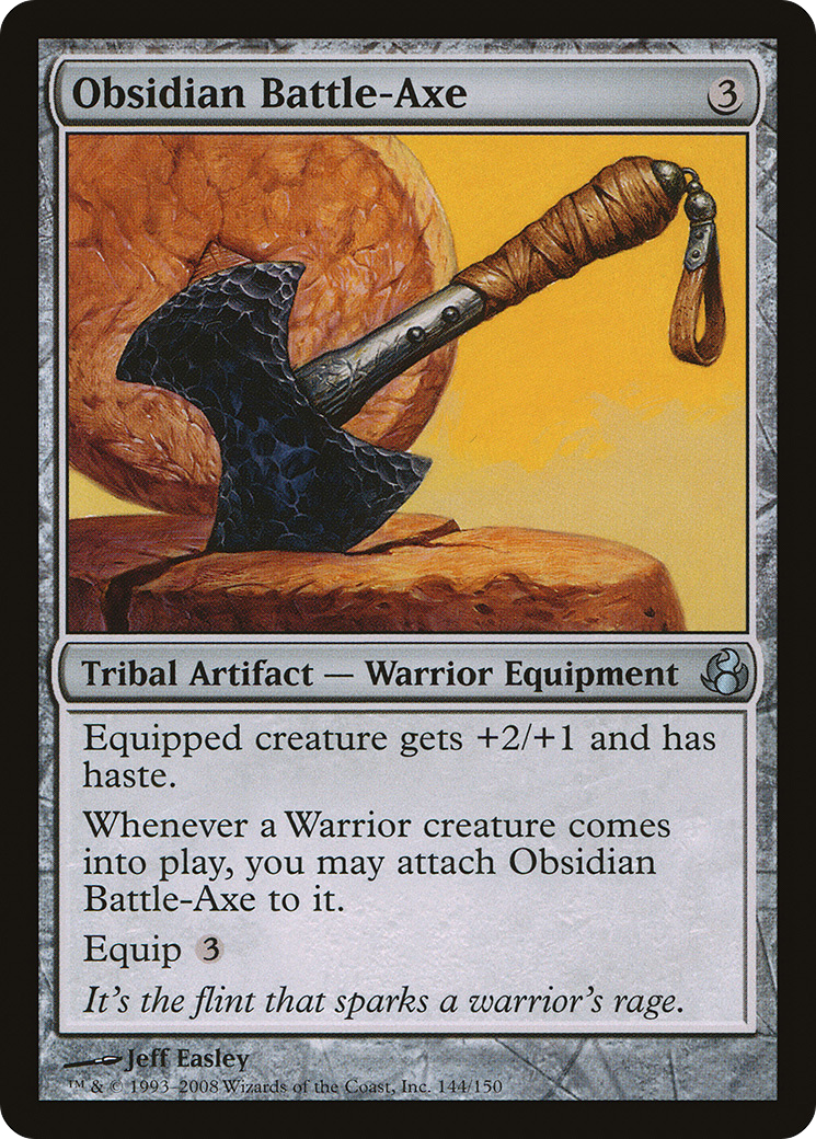 Obsidian Battle-Axe [Morningtide]-1