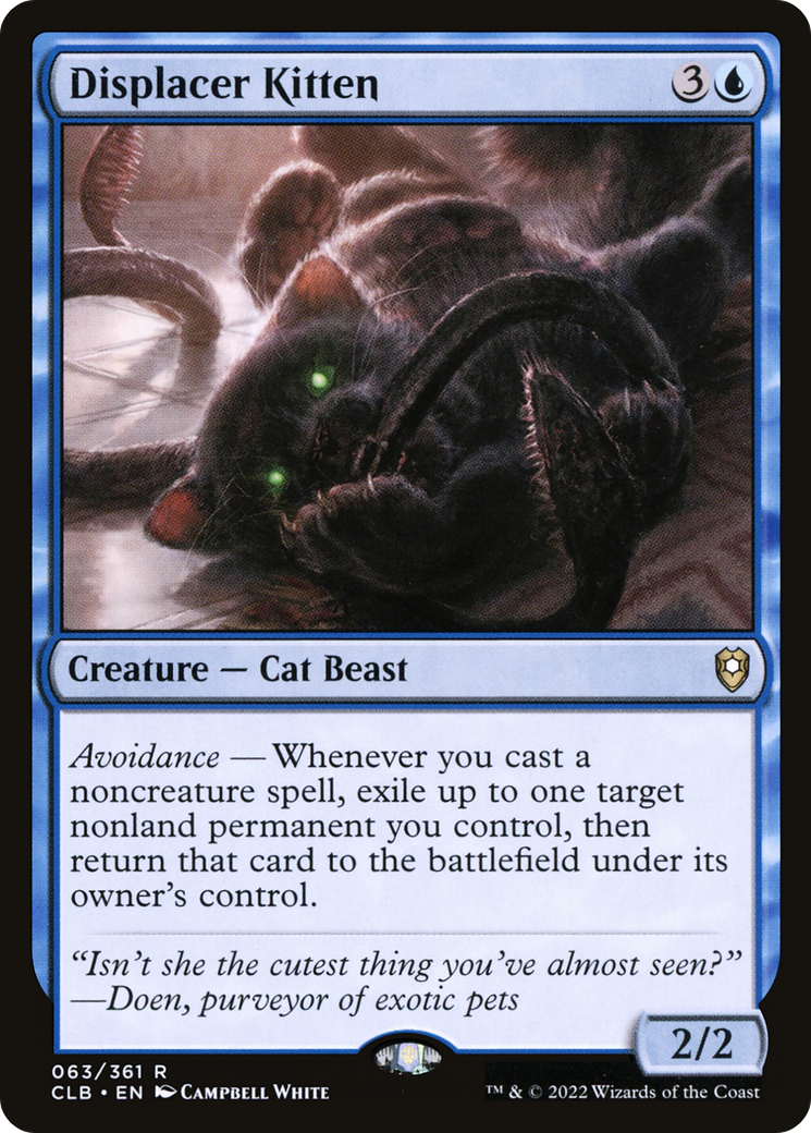 Displacer Kitten [Commander Legends: Battle for Baldur's Gate]-1