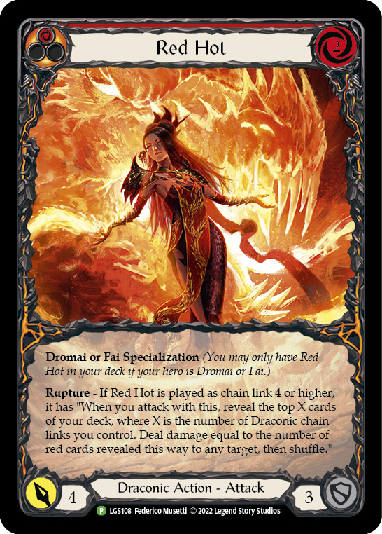 Red Hot [LGS108] (Promo)  Rainbow Foil-1