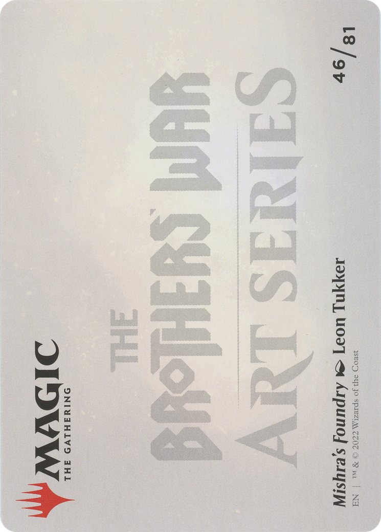 Mishra's Foundry // Mishra's Foundry (ABRO-046) - The Brothers' War Art Series (Borderless)-2