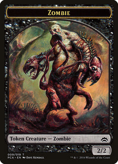 Zombie // Hellion Double-Sided Token [Planechase Anthology Tokens]-1
