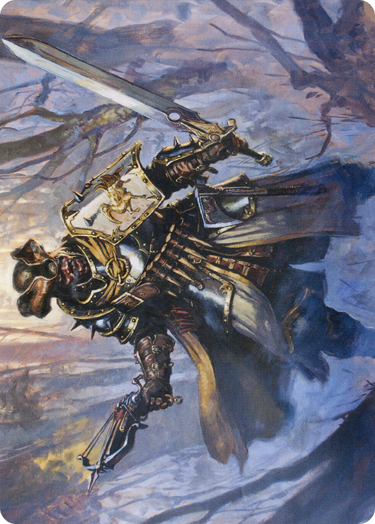 Brutal Cathar // Brutal Cathar (AMID-013) - Midnight Hunt Art Series (Borderless) Foil-3