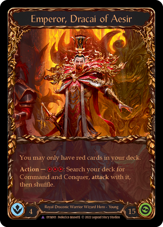 Emperor, Dracai of Aesir (Marvel) [DYN001] (Dynasty)  Cold Foil-1
