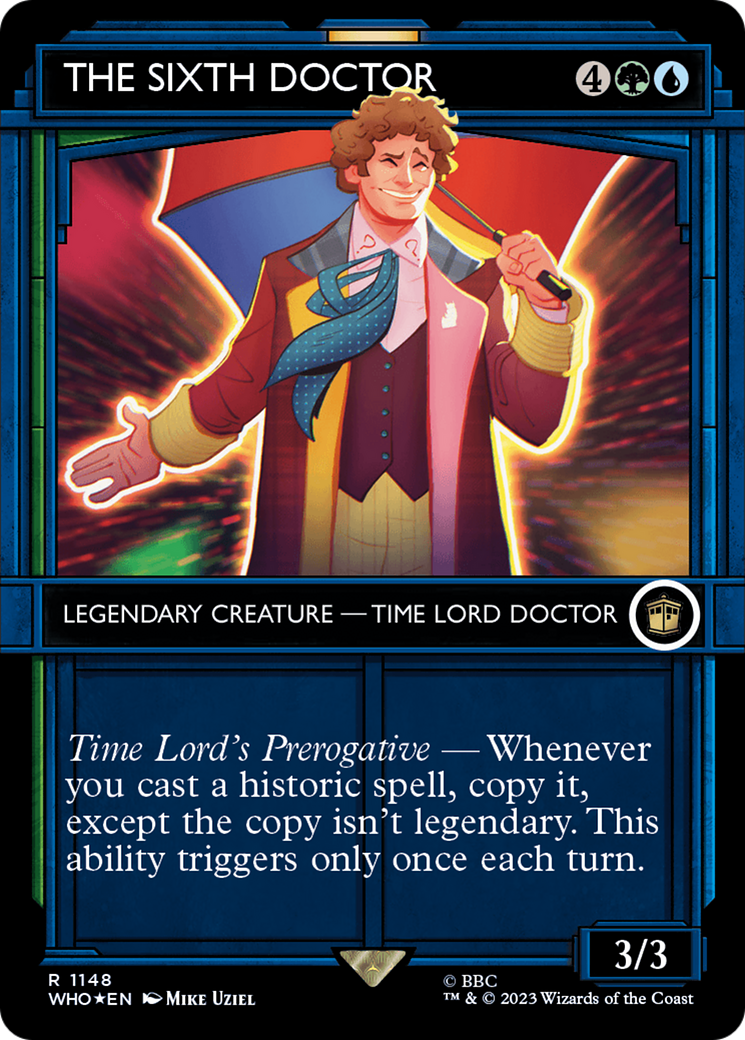 The Sixth Doctor (Showcase) (Surge Foil) [Doctor Who]-1