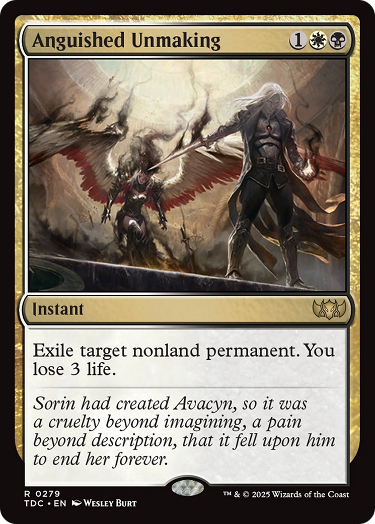 Anguished Unmaking [Tarkir: Dragonstorm Commander]-1