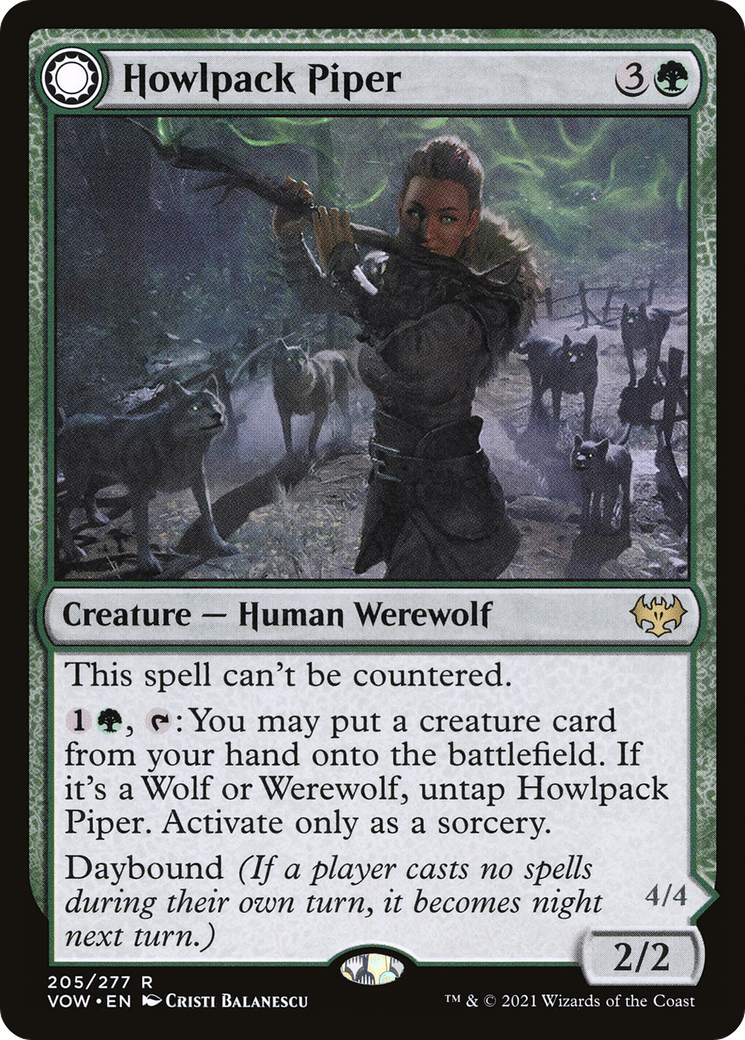 Howlpack Piper // Wildsong Howler [Innistrad: Crimson Vow]-3