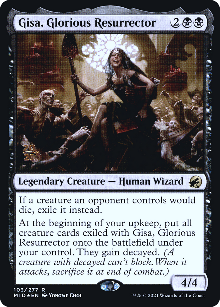 Gisa, Glorious Resurrector [Innistrad: Midnight Hunt Prerelease Promos]-1