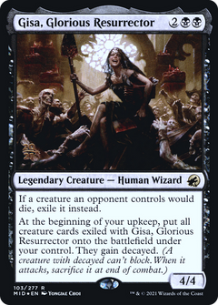 Gisa, Glorious Resurrector [Innistrad: Midnight Hunt Prerelease Promos]-1