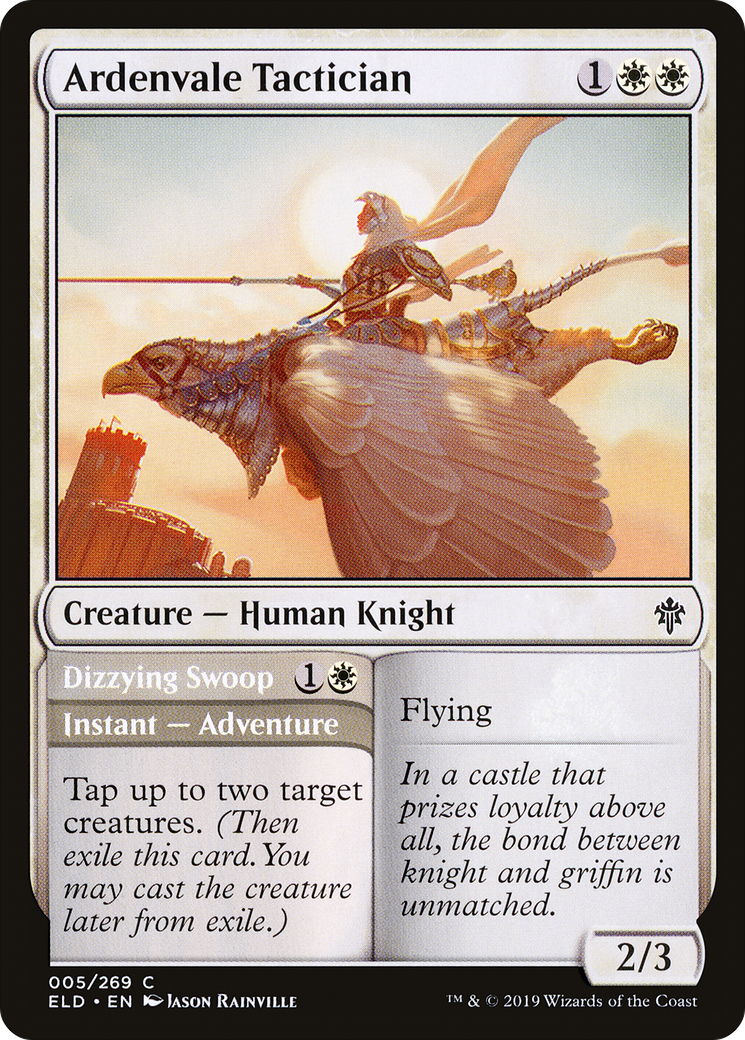 Ardenvale Tactician // Dizzying Swoop [Throne of Eldraine]-1