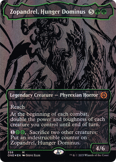 Zopandrel, Hunger Dominus (Oil Slick Raised Foil) (ONE-356) - Phyrexia: All Will Be One (Borderless) Foil-1