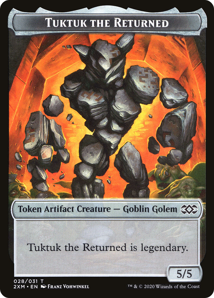 Tuktuk the Returned (T2XM-028) - Double Masters Tokens Foil-1