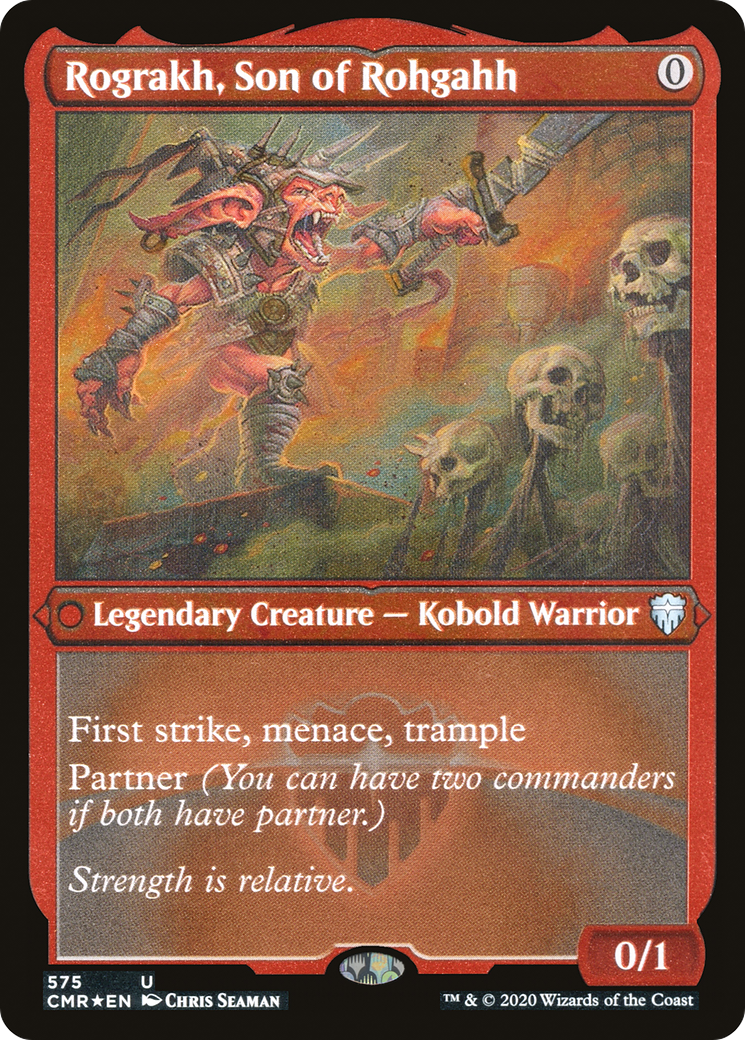 Rograkh, Son of Rohgahh (Etched) [Commander Legends]-1