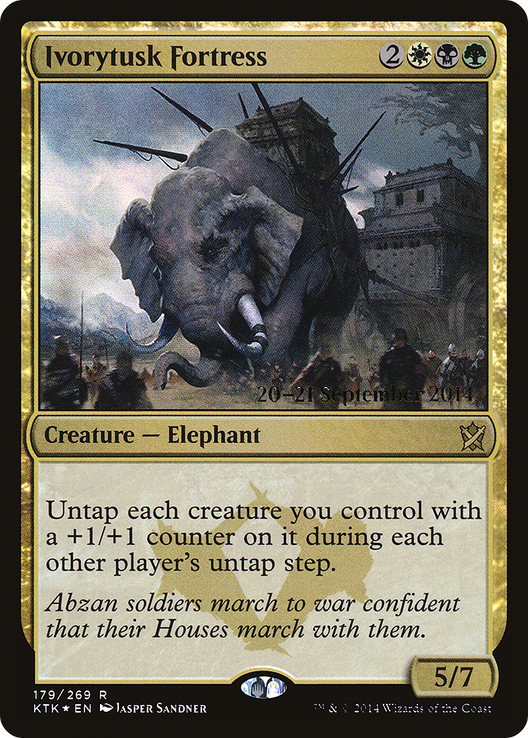Ivorytusk Fortress [Khans of Tarkir Prerelease Promos]-1