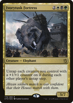 Ivorytusk Fortress [Khans of Tarkir Prerelease Promos]-1