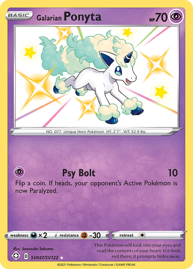 Galarian Ponyta (SV047/SV122) [Sword & Shield: Shining Fates]-1
