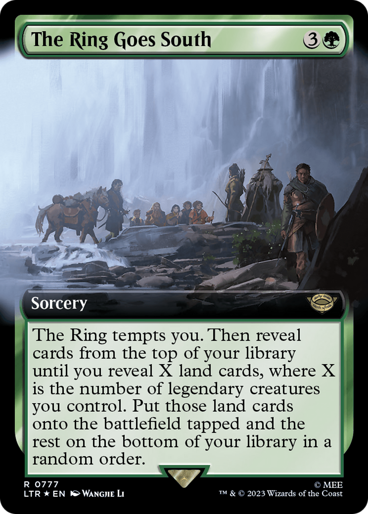 The Ring Goes South (Extended Art) (Surge Foil) (LTR-777) - The Lord of the Rings: Tales of Middle-earth: (Extended Art) Foil-1