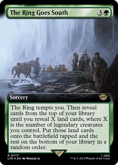 The Ring Goes South (Extended Art) (Surge Foil) (LTR-777) - The Lord of the Rings: Tales of Middle-earth: (Extended Art) Foil-1
