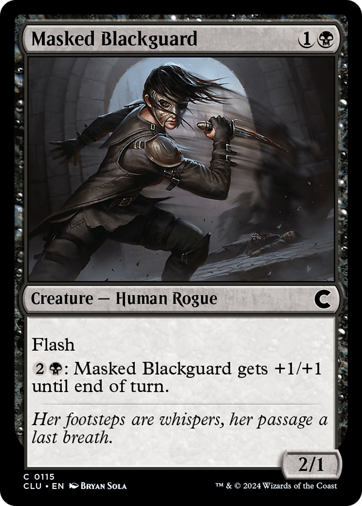 Masked Blackguard [Ravnica: Clue Edition]-1