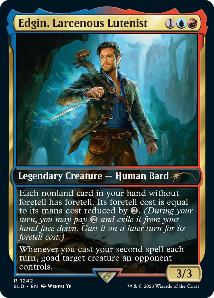 Edgin, Larcenous Lutenist [Secret Lair Drop Series]-1