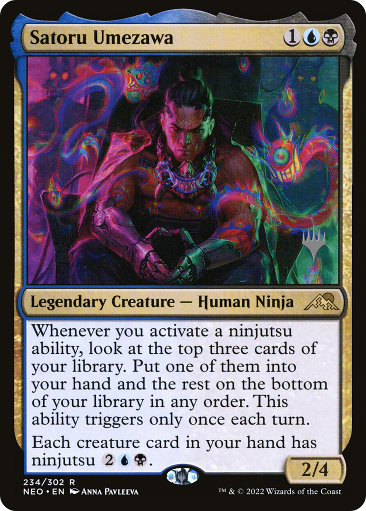 Satoru Umezawa (Promo Pack) [Kamigawa: Neon Dynasty Promos]-1