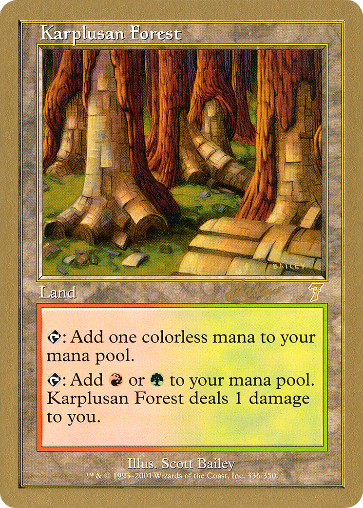 Karplusan Forest - 2002 Sim Han How (7ED) (WCD-) - World Championship Decks 2002-1