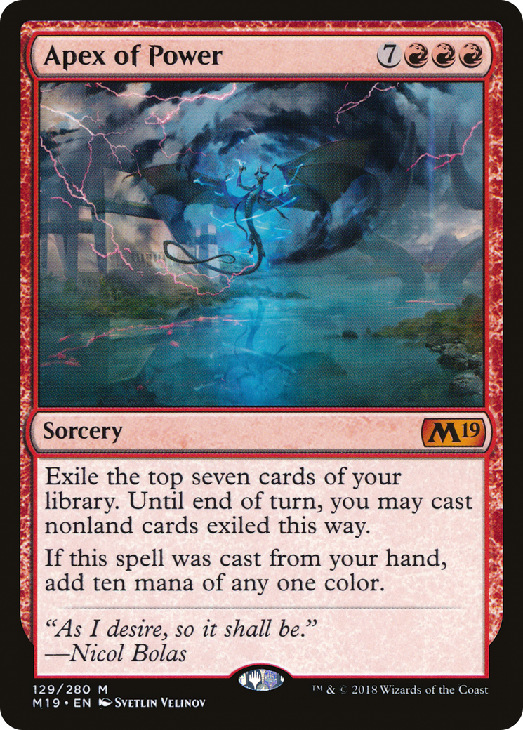 Apex of Power [Core Set 2019]-1