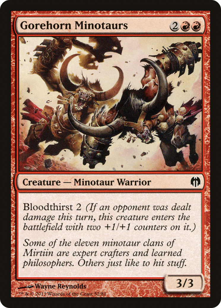 Gorehorn Minotaurs [Duel Decks: Heroes vs. Monsters]-1