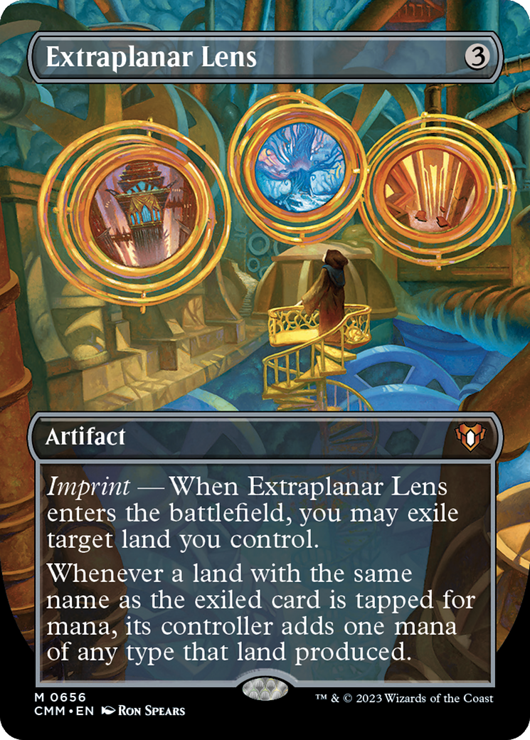 Extraplanar Lens (Borderless Alternate Art) [Commander Masters]-1