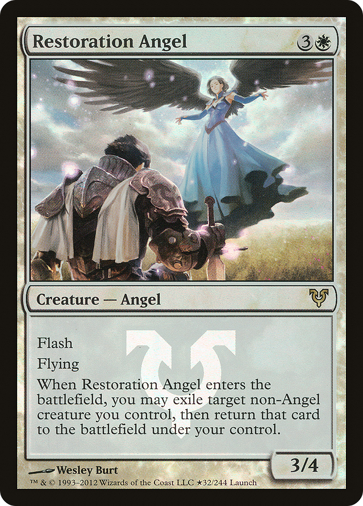Restoration Angel (Launch) [Avacyn Restored Prerelease Promos]-1
