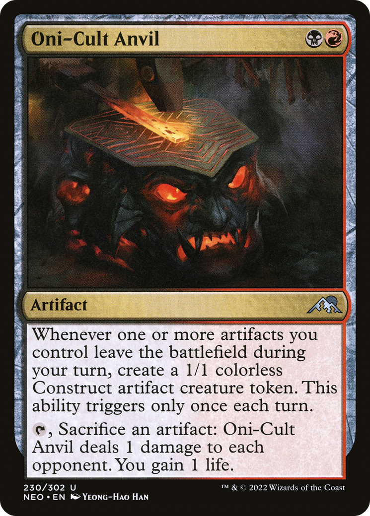 Oni-Cult Anvil [Kamigawa: Neon Dynasty]-1