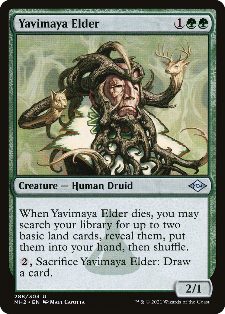 Yavimaya Elder (MH2-288) - Modern Horizons 2 Etched Foil-1