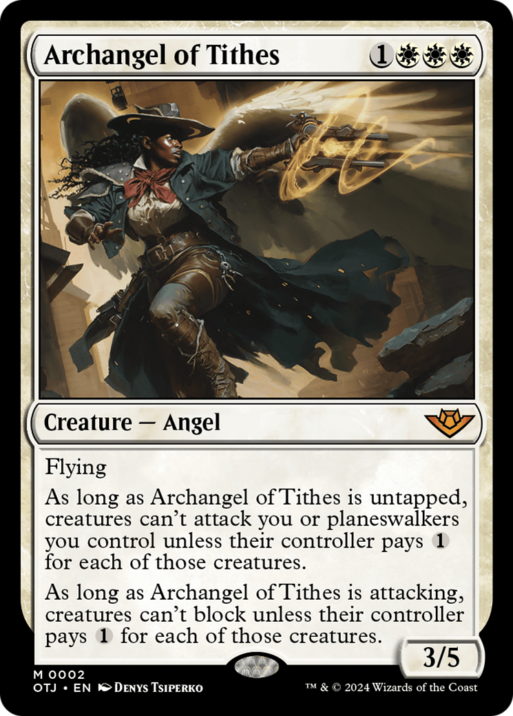 Archangel of Tithes [Outlaws of Thunder Junction]-1