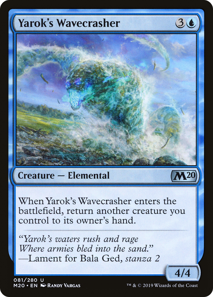 Yarok's Wavecrasher (M20-081) - Core Set 2020-1