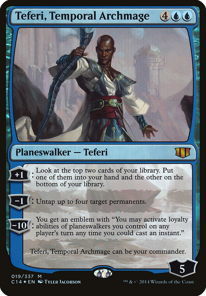 Teferi, Temporal Archmage (Oversized) [Commander 2014 Oversized]-1