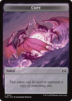 Karox Bladewing // Copy Double-Sided Token [Tarkir: Dragonstorm Commander Tokens]-2