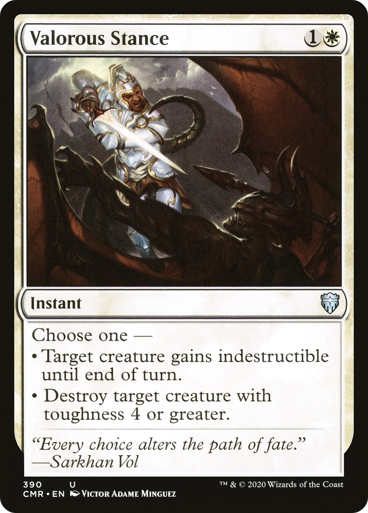 Valorous Stance (CMR-390) - Commander Legends-1