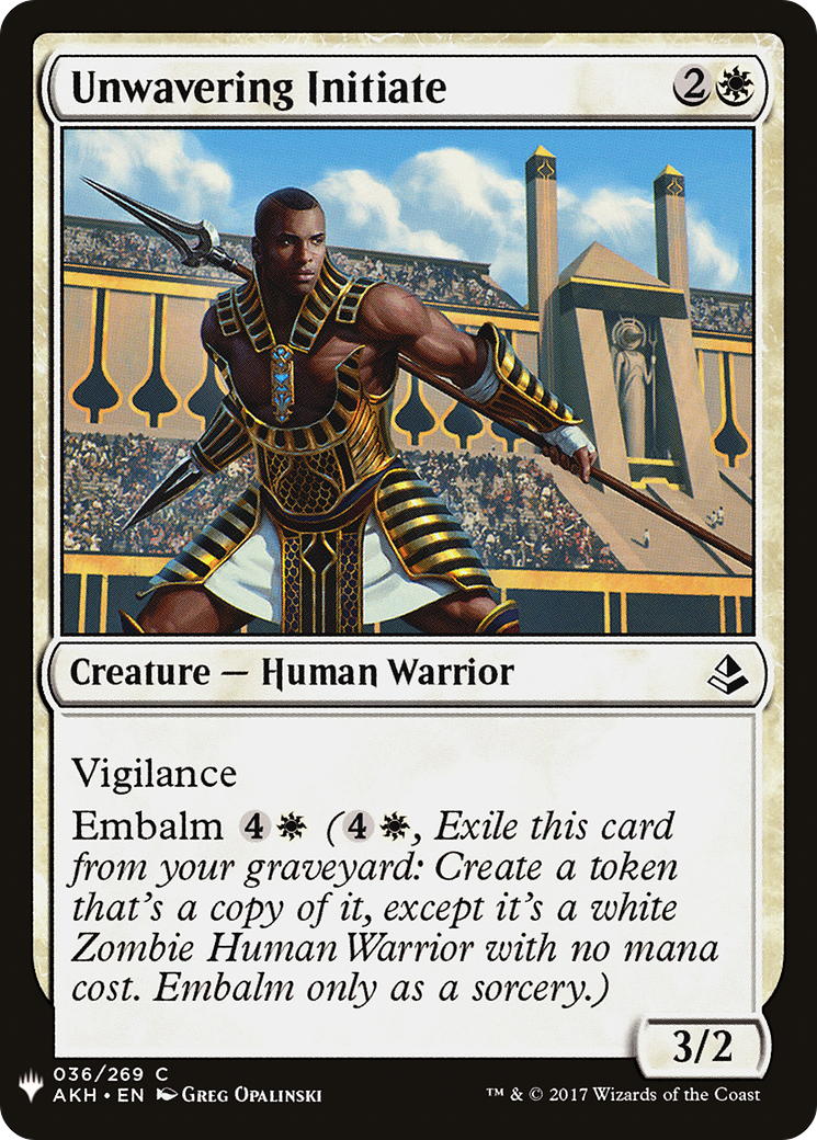 Unwavering Initiate (LIST-AKH-36) - The List-1