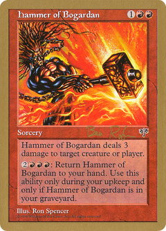 Hammer of Bogardan - 1998 Ben Rubin (MIR) (WCD-) - World Championship Decks 1998-1