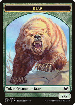 Bear // Spider Double-Sided Token [Commander 2015 Tokens]-3